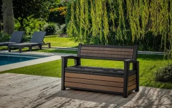 Signature 60 Gallon Outdoor Storage Bench - Walnut Brown
