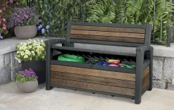 Signature 60 Gallon Outdoor Storage Bench - Walnut Brown