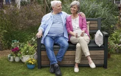 Signature 60 Gallon Outdoor Storage Bench - Walnut Brown