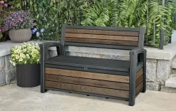 Signature 60 Gallon Outdoor Storage Bench - Walnut Brown