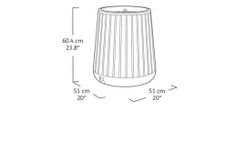 Signature Conical Planter - Rosewood Brown
