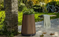 Signature Conical Tall Planter - Rosewood Brown
