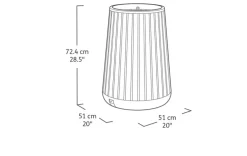 Signature Conical Tall Planter - Rosewood Brown