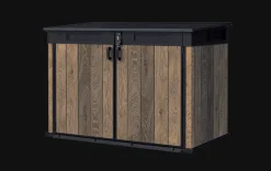 Signature Horizontal Storage Shed - Walnut Brown
