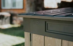 Signature Horizontal Storage Shed - Walnut Brown