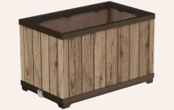 Signature Rectangular Planter - Pine Brown