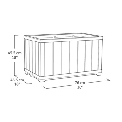 Signature Rectangular Planter - Pine Brown