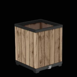 Signature Square Tall Planter - Pine Brown