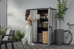 Signature Vertical Storage Shed - Storm Grey