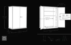 Signature Vertical Storage Shed - Storm Grey