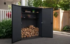 Signature Vertical Storage Shed - Walnut Brown