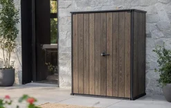 Signature Vertical Storage Shed - Walnut Brown