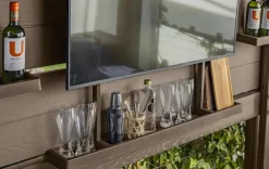 Signature 7.5x6.5 Bar Gazebo - Pine Brown