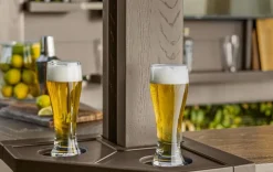 Signature 7.5x6.5 Bar Gazebo - Pine Brown