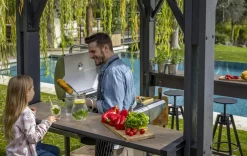 Signature 8x6.5 Grill Gazebo - Ashwood Brown