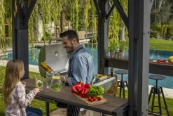 Signature 8x6.5 Grill Gazebo - Rosewood Brown