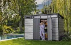 Signature 11x7 Storage Shed - Storm Grey