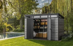 Signature 11x7 Storage Shed - Storm Grey