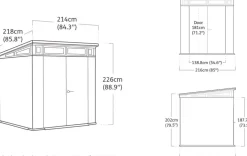 Signature 7x7 Storage Shed - Ashwood Brown