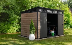 Signature 11x7 Storage Shed - Ashwood Brown