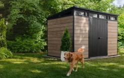 Signature 11x7 Storage Shed - Ashwood Brown