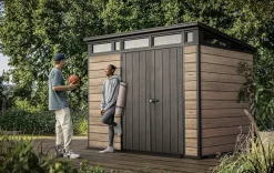 Signature 9x7 Storage Shed - Ashwood Brown
