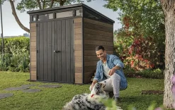 Signature 7x7 Storage Shed - Walnut Brown