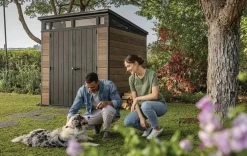 Signature 7x7 Storage Shed - Walnut Brown