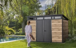 Signature 11x7 Storage Shed - Pine Brown