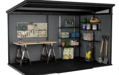 Signature 11x7 Storage Shed - Pine Brown