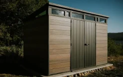 Signature 11x7 Storage Shed - Walnut Brown