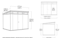 Signature 9x7 Storage Shed - Pine Brown