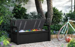 Solana 70 Gallon Outdoor Storage Bench - Grey