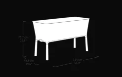 Splendor 31.7 Gallon Elevated Garden Bed - Brown