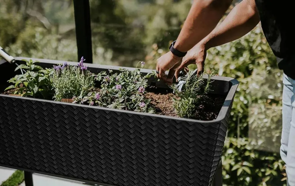 Splendor 31.7 Gallon Elevated Garden Bed - Graphite