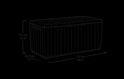 Springwood 80 Gallon Deck Box - Brown