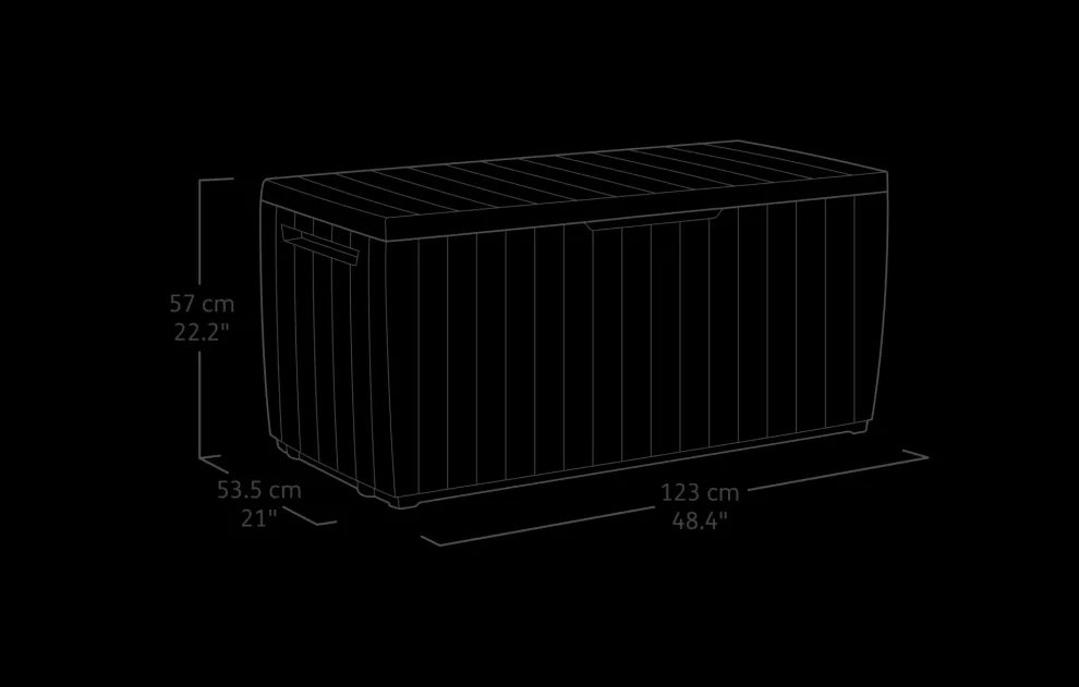 Springwood 80 Gallon Deck Box - Brown