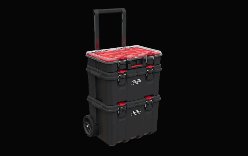 Stack & Roll Tool Storage System - Black