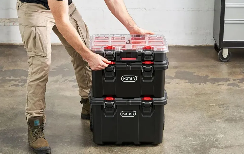 Stack & Roll Tool Storage System - Black