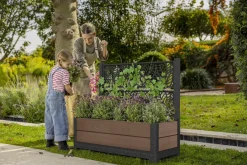 Tulip 26 Gallon Privacy Screen Planter - Brown