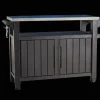 Unity XL Outdoor Kitchen Cart with Storage - Brown