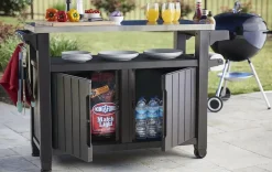 Unity XL Outdoor Kitchen Cart with Storage - Brown