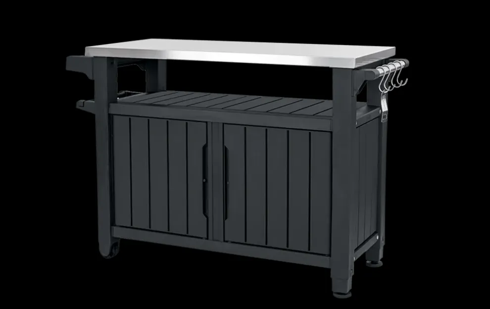 Unity XL Outdoor Kitchen Cart with Storage - Graphite