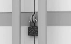 Utility Garage Storage Cabinet - Smoky White