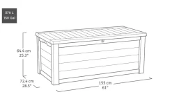 Westwood 150 Gallon Deck Box - Grey